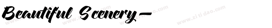 Beautiful Scenery字体转换